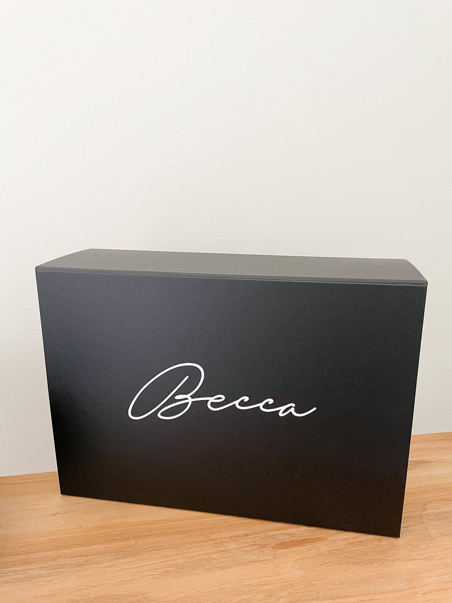 Personalised Bridesmaids Gift Box Black - Vorfreude Stationery