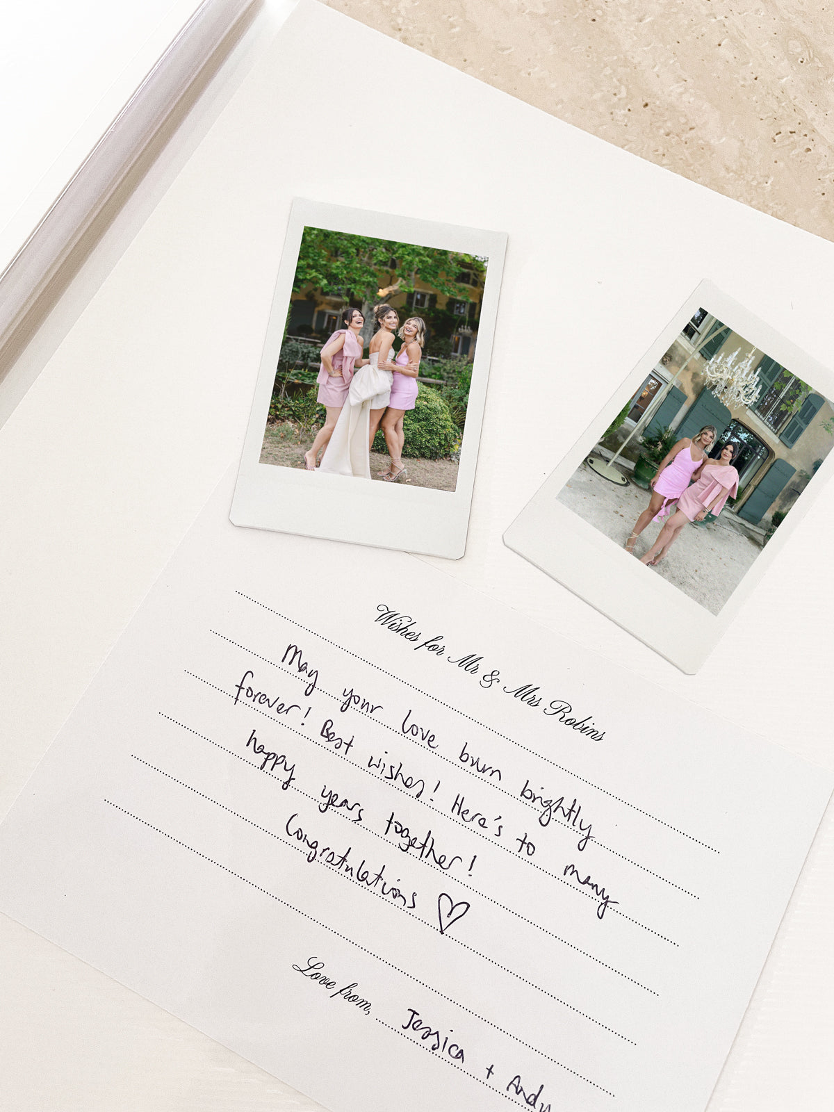 Wedding Advice & Wishes Cards for Photo Album - Vorfreude Stationery
