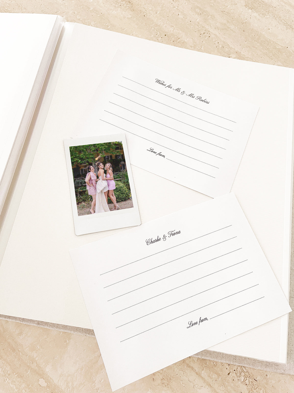 Wedding Advice & Wishes Cards for Photo Album - Vorfreude Stationery