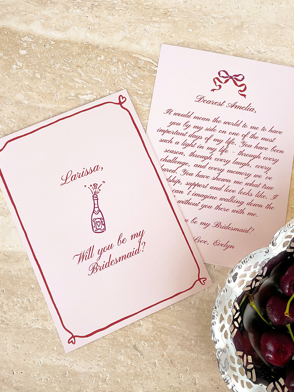 Bridesmaid Proposal Card Editable Template | Beloved - Vorfreude Stationery