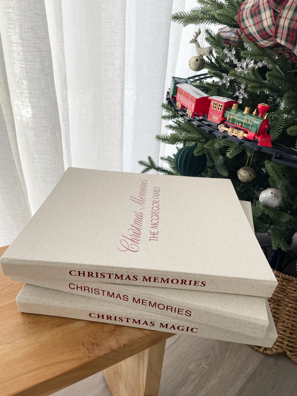 Christmas Photo Album Personalised Keepsake Vorfreude Stationery — free download
