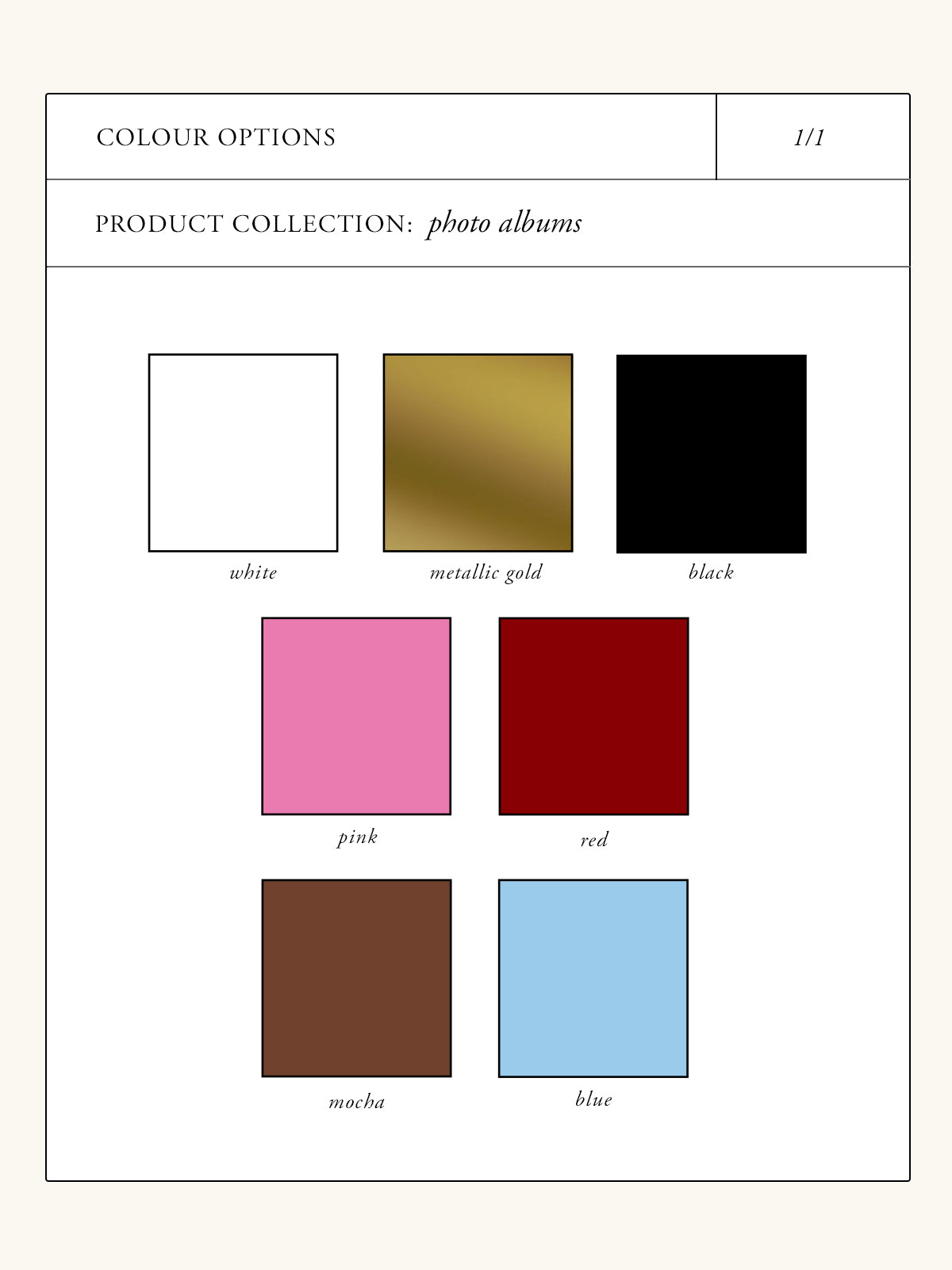 Wedding Photo Album - Romance - Vorfreude Stationery