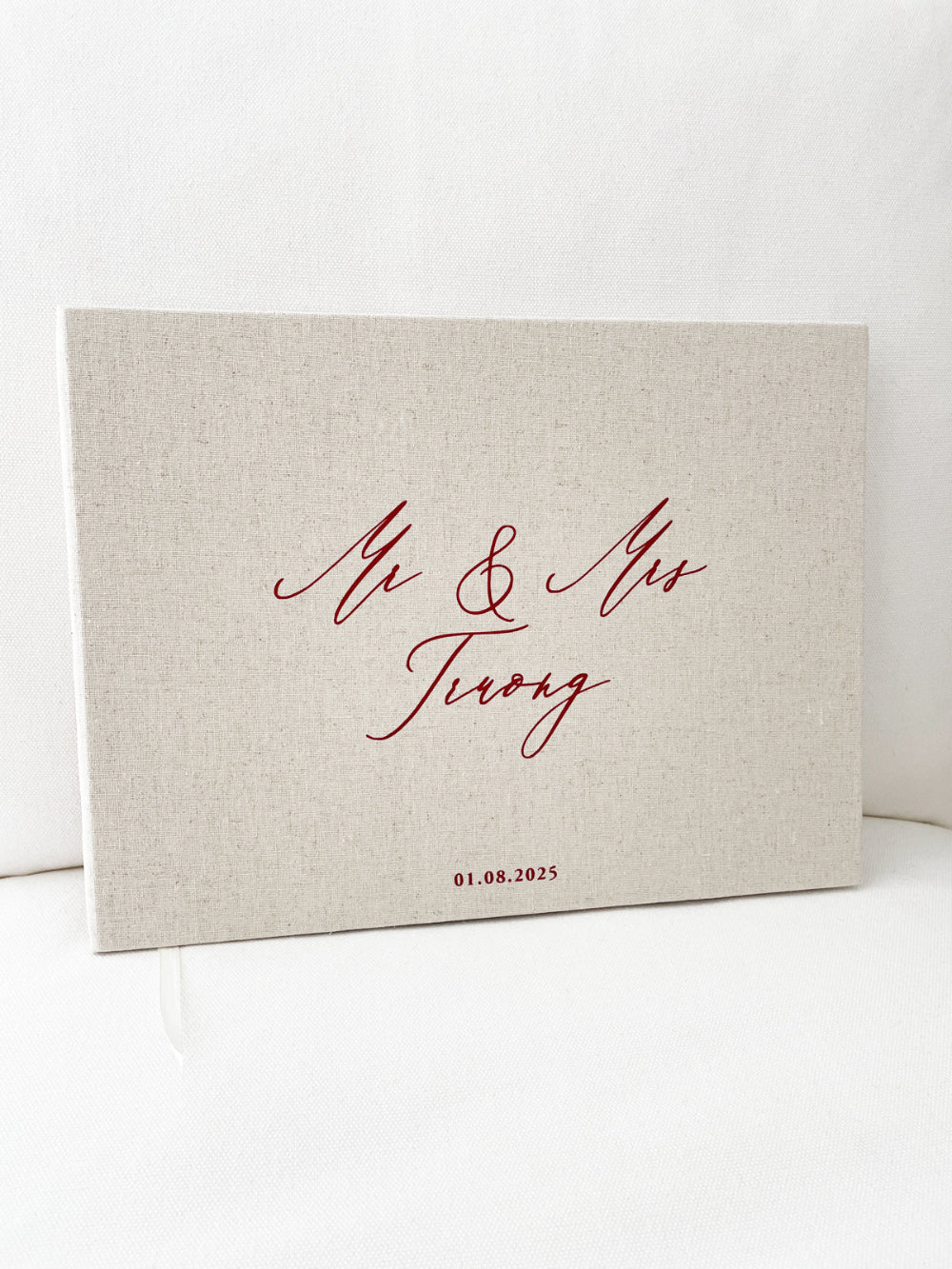 Wedding Guest Book - Signature Linen - Vorfreude Stationery