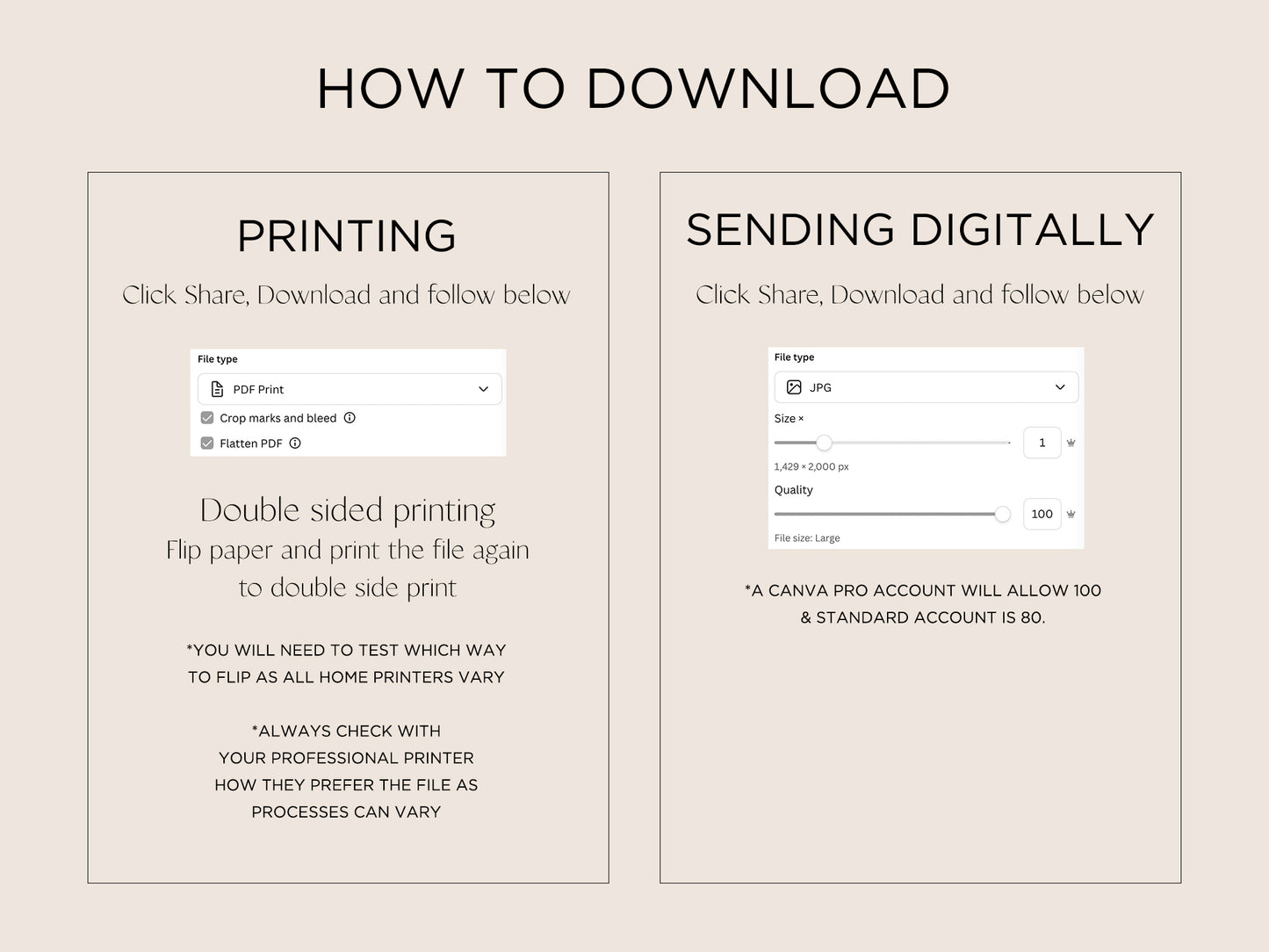 Baby Announcement Card Template | Pink Gingham - Vorfreude Stationery