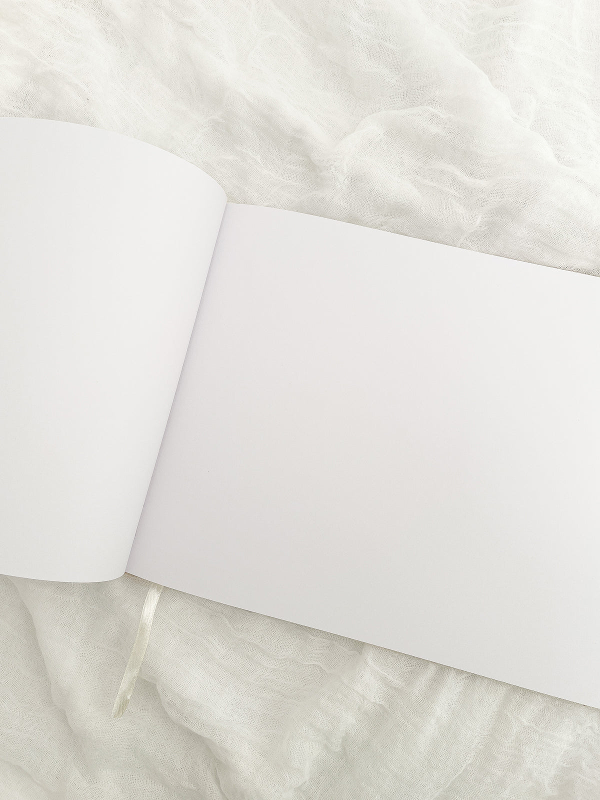 *SECONDS* Linen Wedding Guest Book - Almond - Vorfreude Stationery