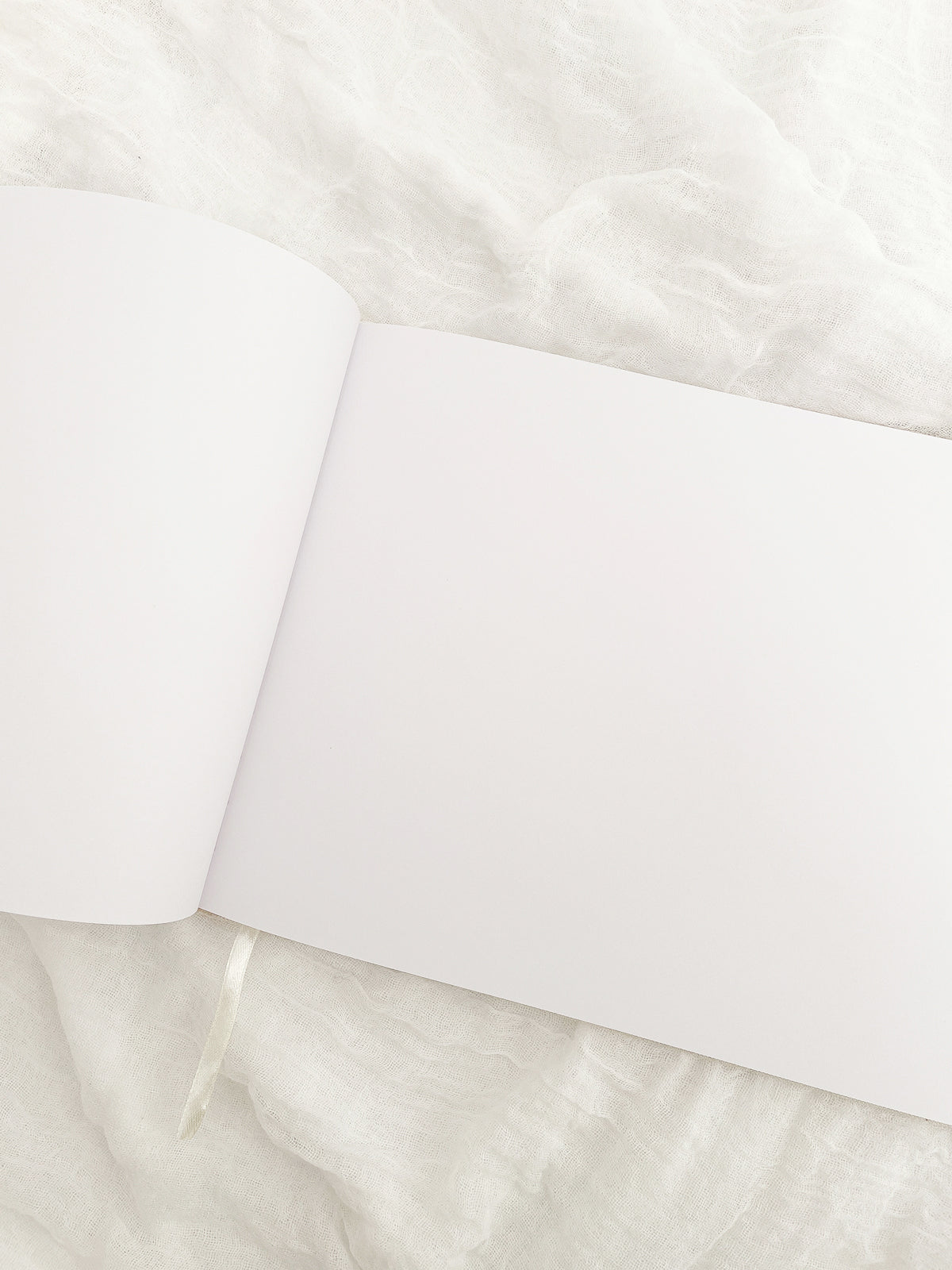 Linen Wedding Guest Book - Almond - Vorfreude Stationery