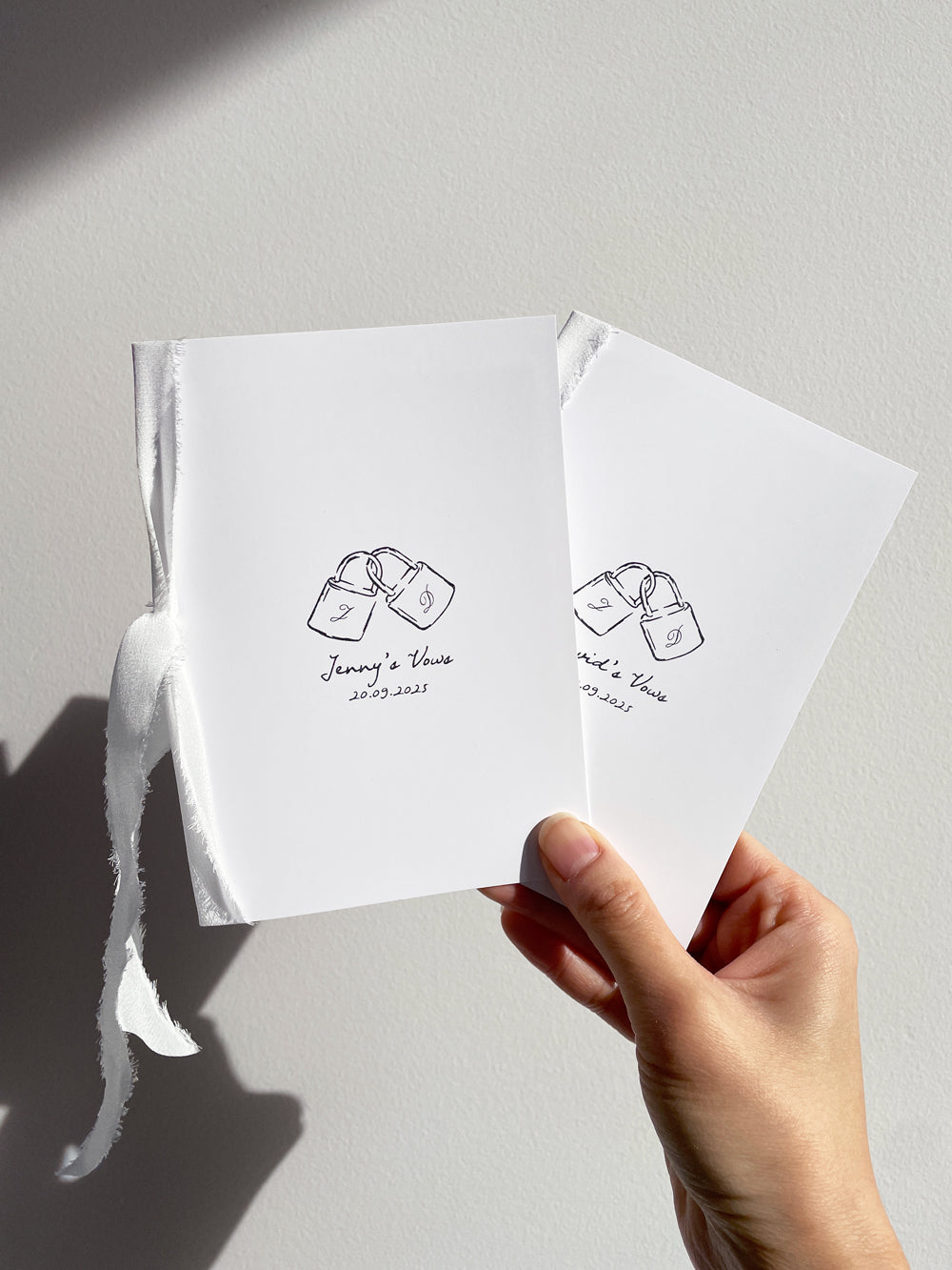 Wedding Vows Book - Little Things Personalised Set