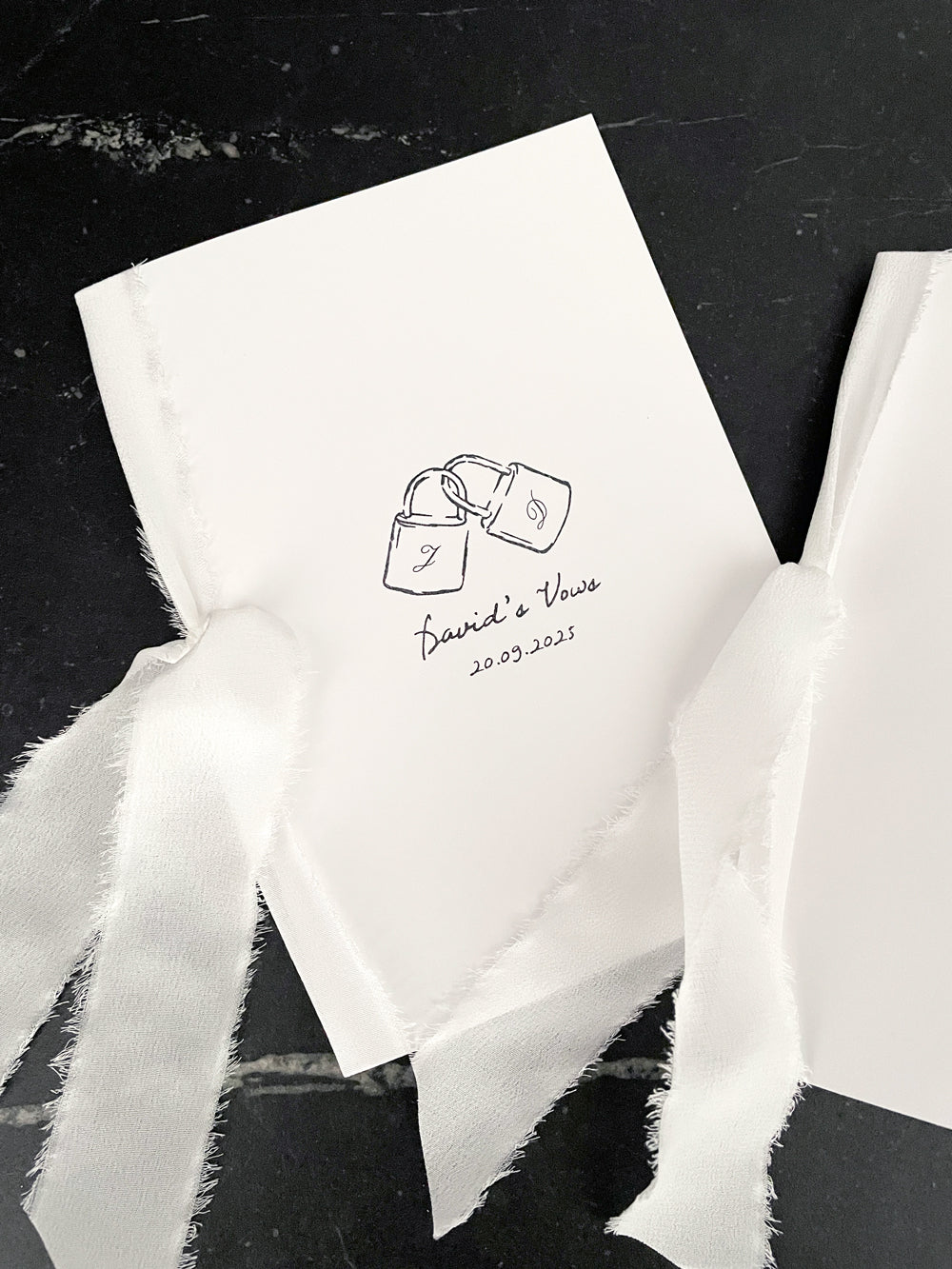 Wedding Vows Book - Little Things Personalised Set