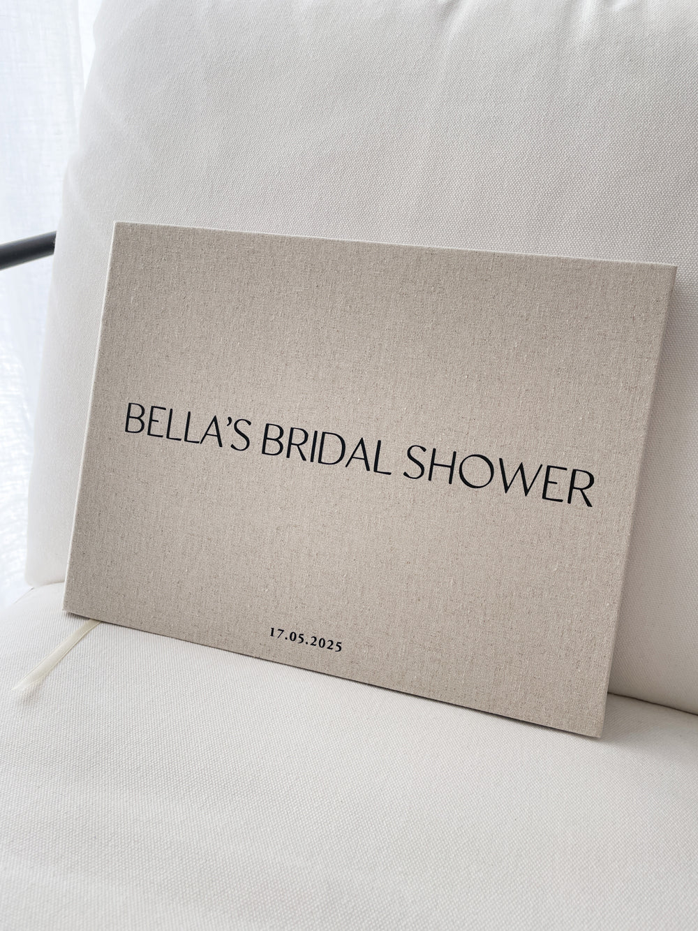 *PRE-ORDER MID NOV* Bridal Guest Book - Minimalistic Linen