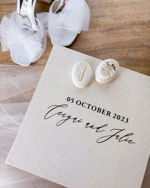 Linen Wedding Photo Album - Polaroid & Instax