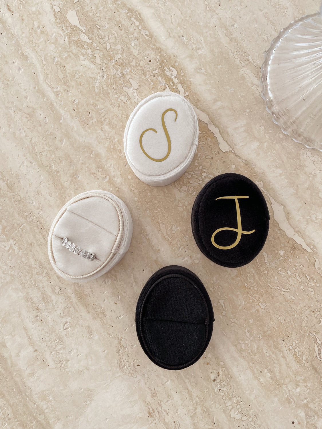 Ceremony Ring Box His & Her Set - Vorfreude Stationery