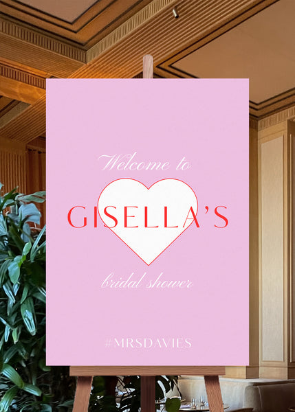 Hens Bachelorette Welcome Sign Editable Canva Template | Sweethearts