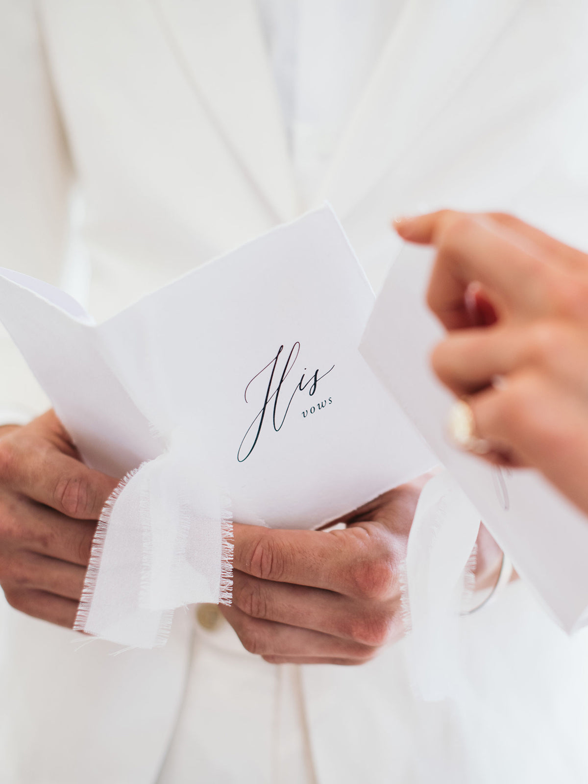 *SECONDS* Wedding Vows Book Set - Vorfreude Stationery