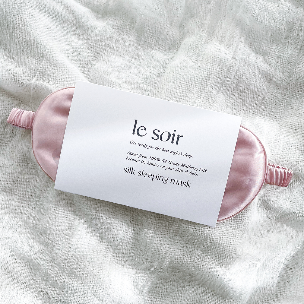 Le Soir - Silk Sleeping Eye Mask - Blush - Vorfreude Stationery