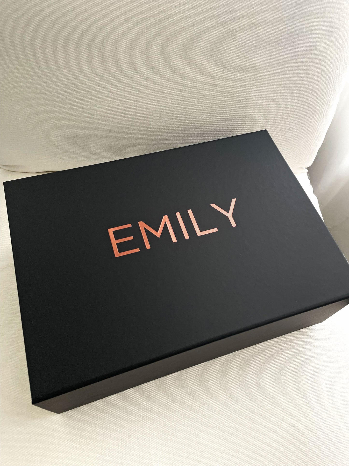 Personalised Bridesmaids Gift Box Black - Vorfreude Stationery