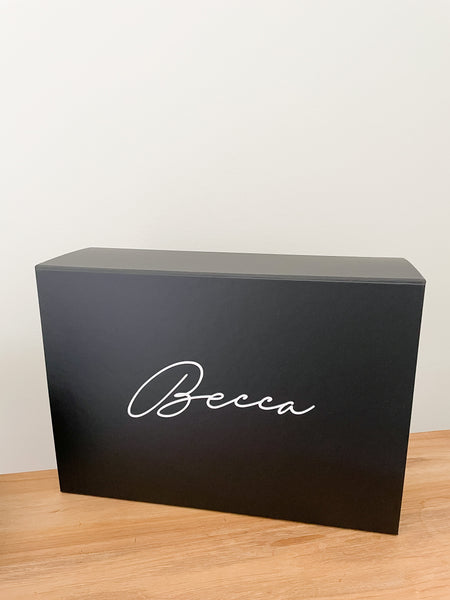 *SECONDS* Personalised Bridesmaids Gift Box Black