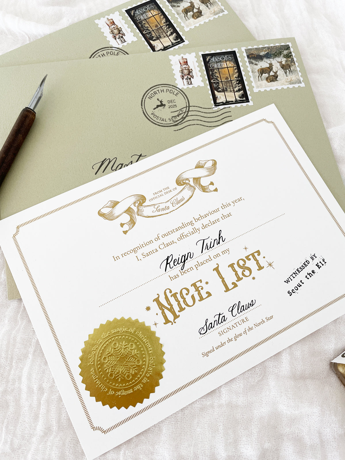 Nice List Certificate from Santa (V2)