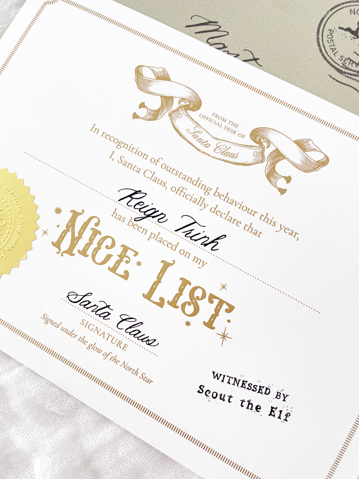 Nice List Certificate from Santa (V2)