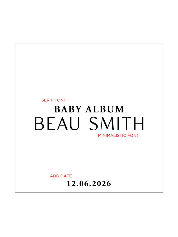 
                      
                        Baby Linen Photo Album - Minimalistic - Vorfreude Stationery
                      
                    