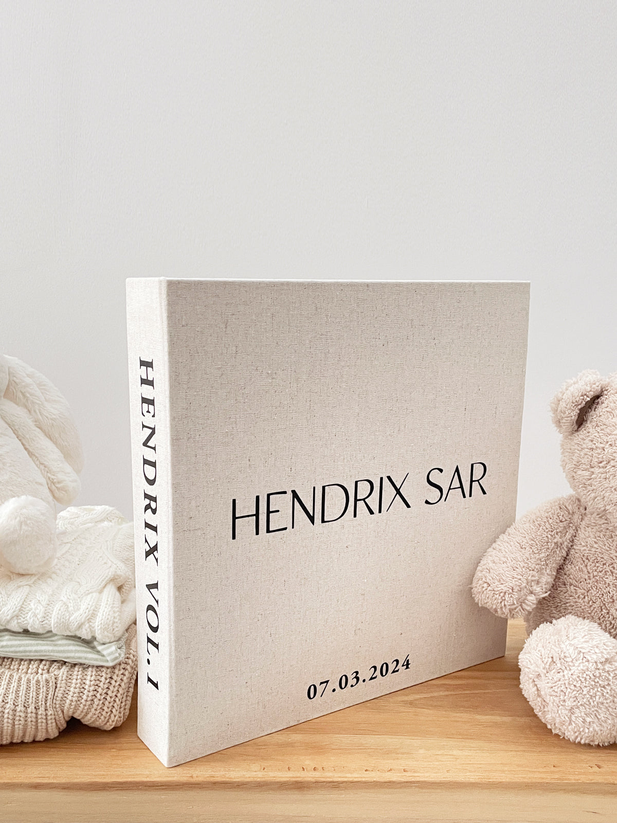 Baby Linen Photo Album - Minimalistic - Vorfreude Stationery