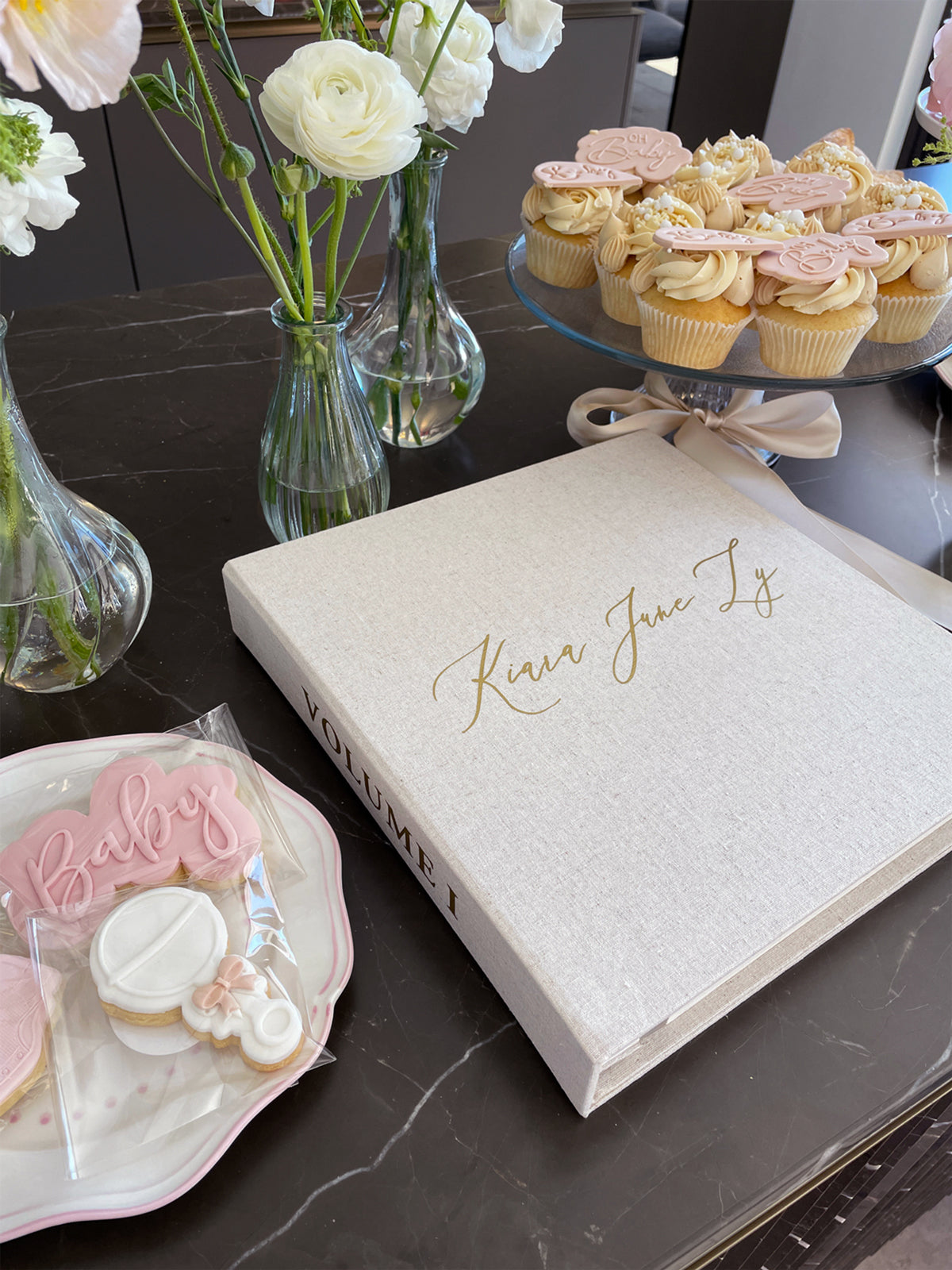 *PRE-ORDER arriving end May* Linen Baby Photo Album