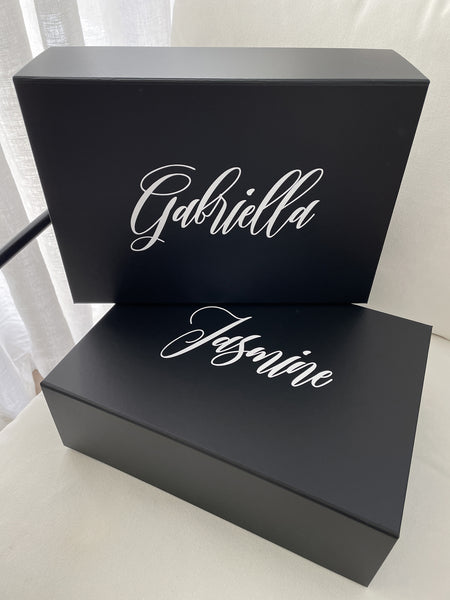 Personalised Bridesmaid Gift Box (Black)