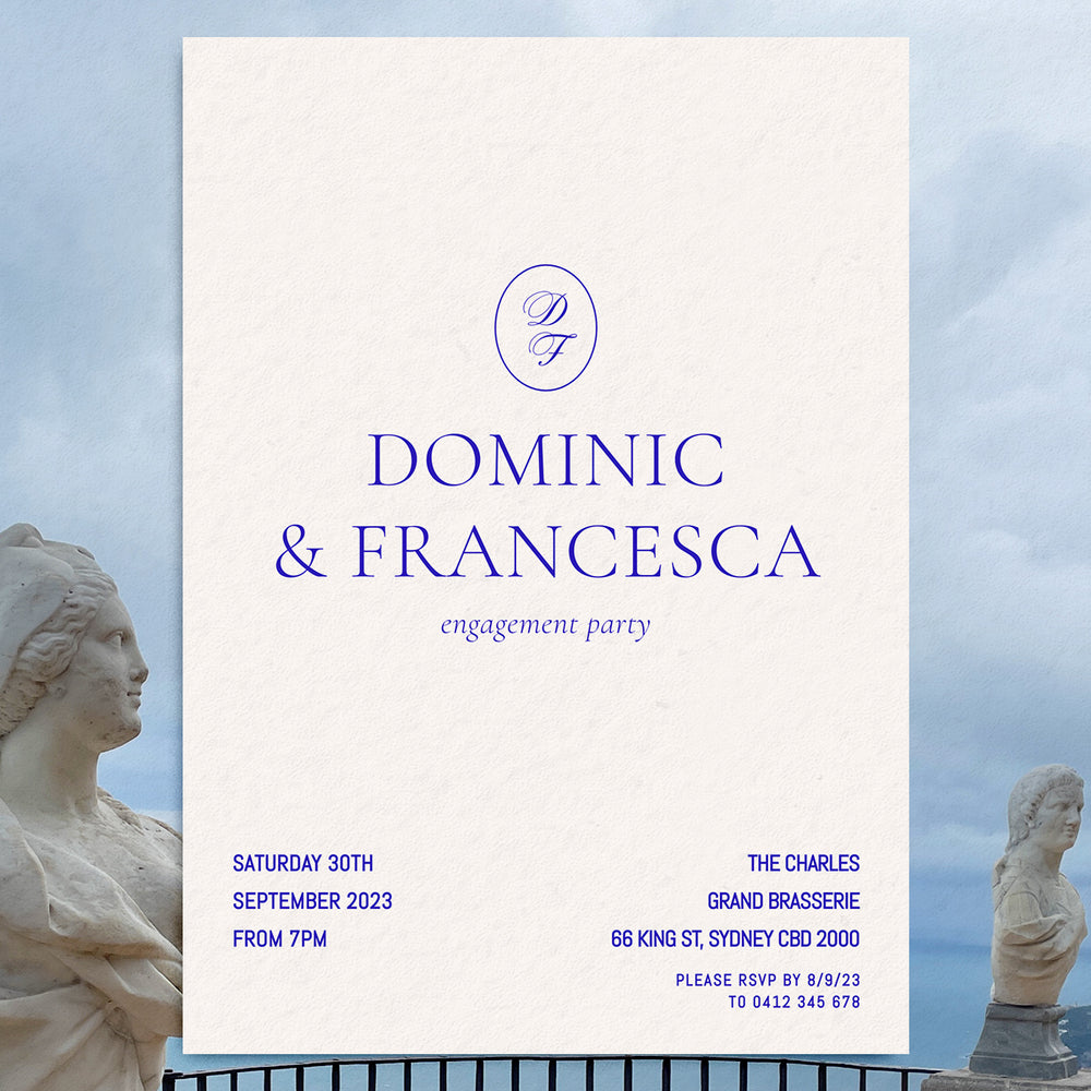 Engagement Party Invitation Editable Template - Brasserie - Vorfreude Stationery