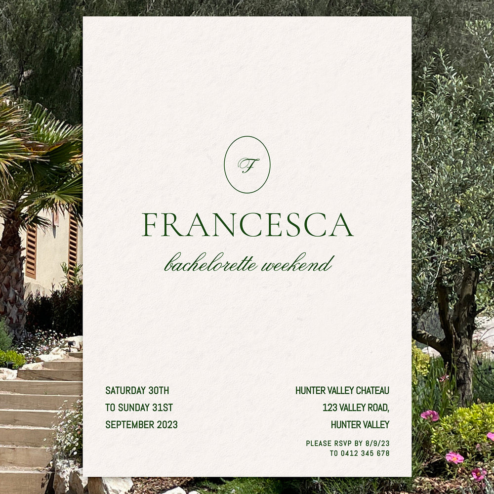 Hens Invitation Editable Template - Brasserie - Vorfreude Stationery