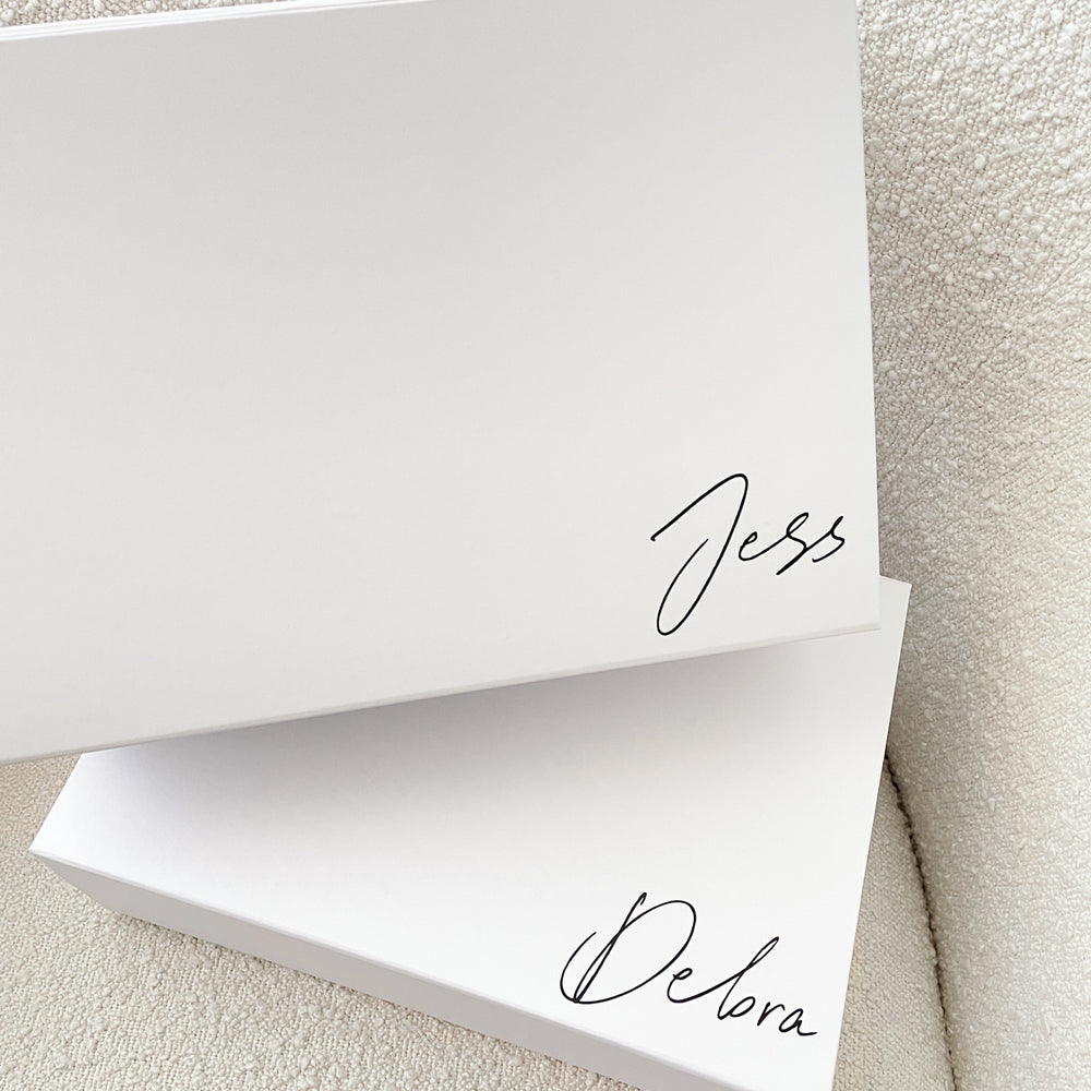 
                      
                        *SECONDS* Personalised Bridesmaids Gift Box White
                      
                    
