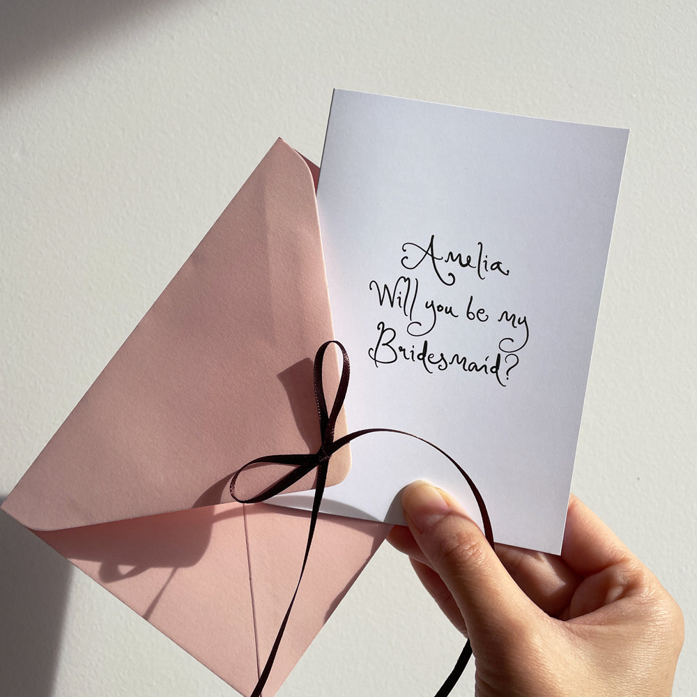 Bridesmaid Proposal Card Personalised