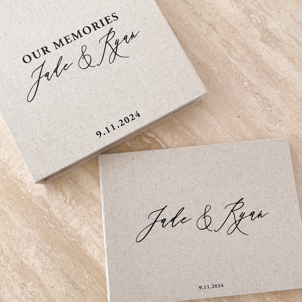 *PRE-ORDER arriving end May* Wedding Guest Book & Photo Album Duo