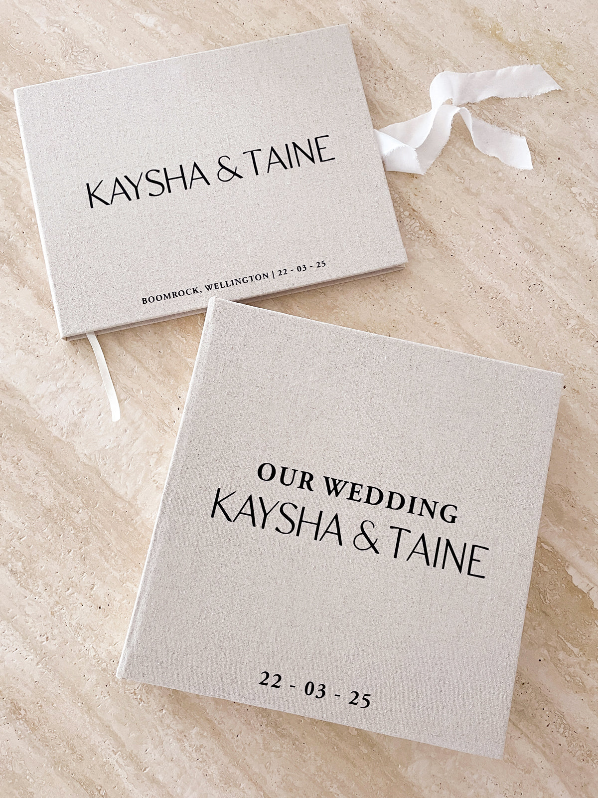 *PRE-ORDER arriving end May* Minimalistic Wedding Guest Book & Photo Album Duo