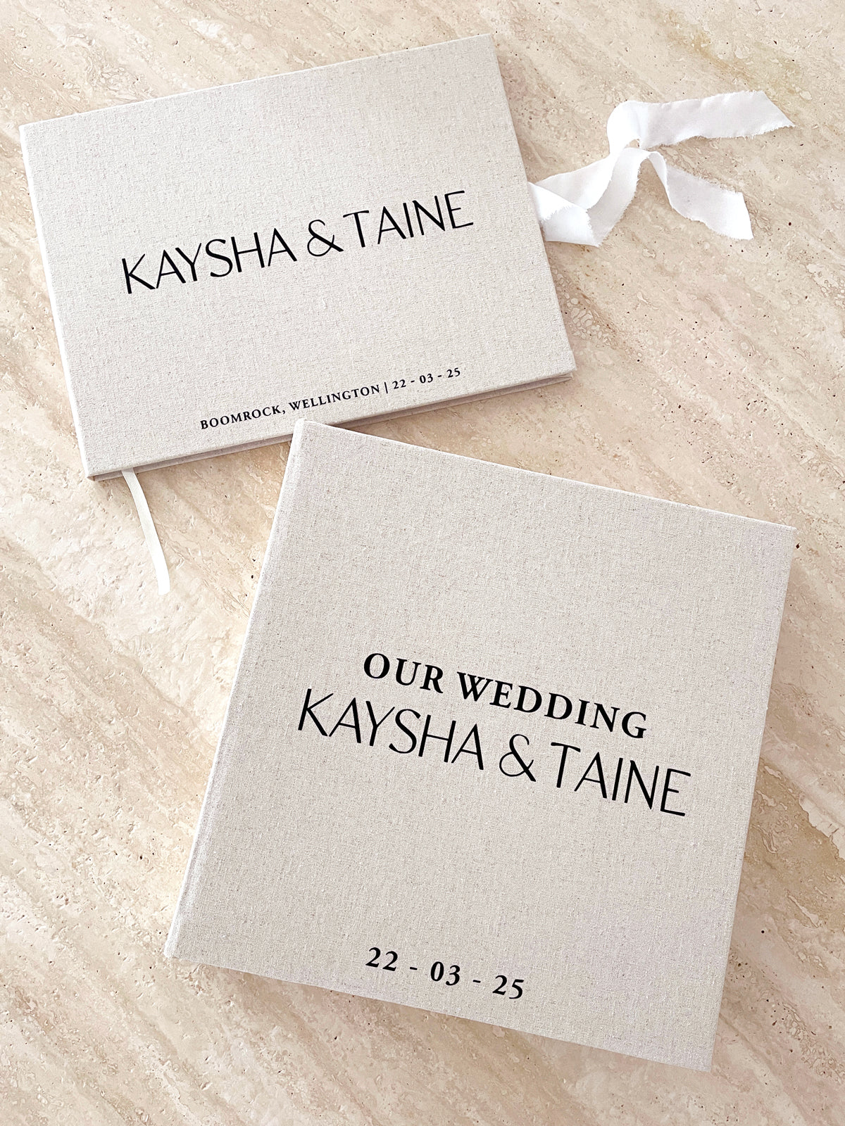 *PRE-ORDER arriving end June* Minimalistic Wedding Guest Book & Photo Album Duo