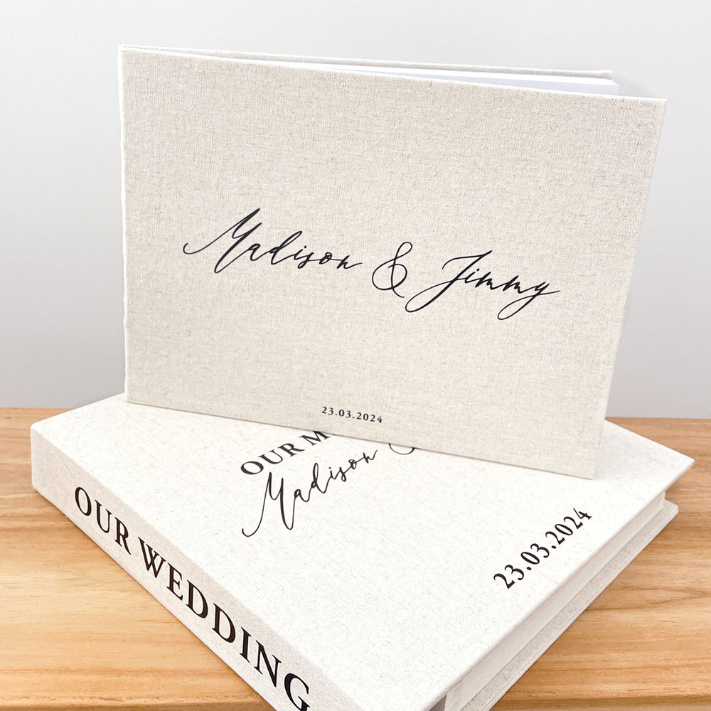 
                      
                        Wedding Guest Book & Photo Album Duo - Vorfreude Stationery
                      
                    