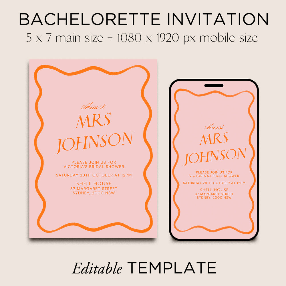 
                      
                        Hens Party Invite Editable Canva Template | Wavy
                      
                    