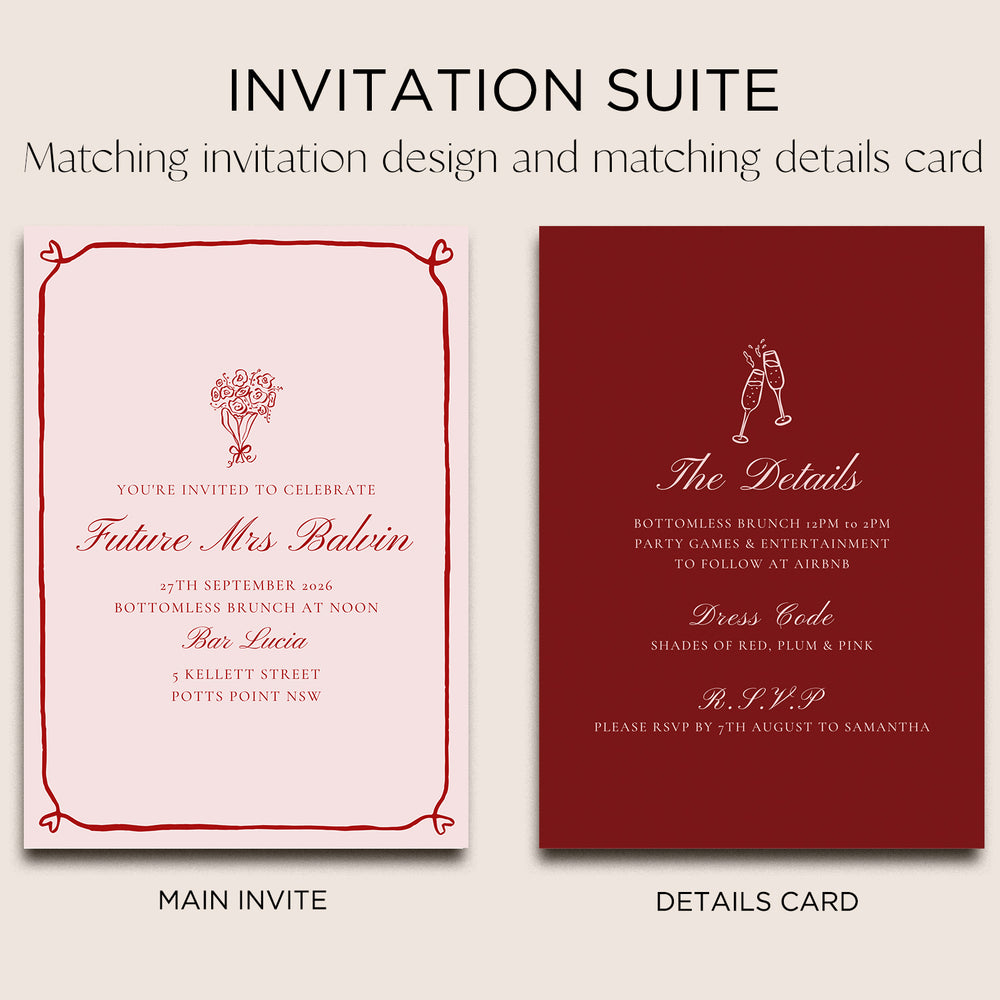 
                      
                        Hens Party Invite Editable Canva Template | Beloved
                      
                    