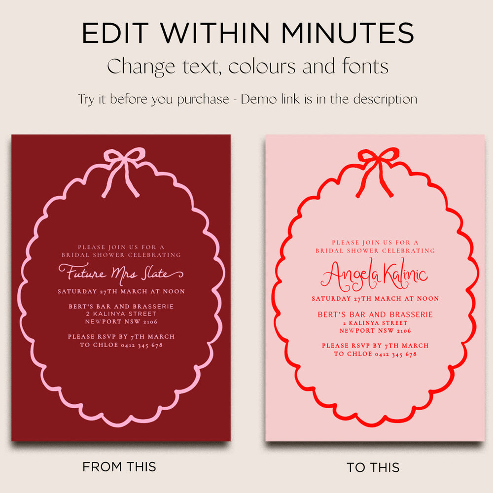 
                      
                        Bridal Shower Invite Editable Template - Ribbon - Vorfreude Stationery
                      
                    