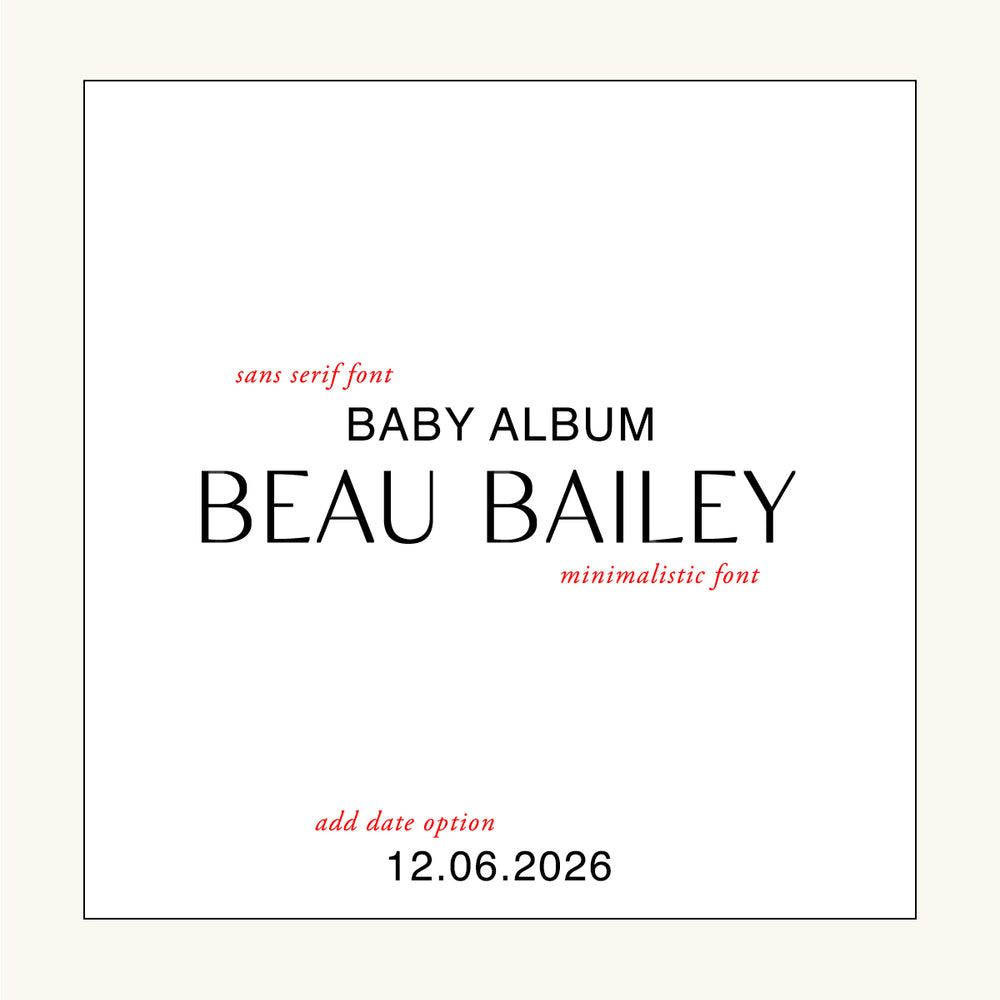 
                      
                        Baby Book Photo Album - Minimalistic
                      
                    