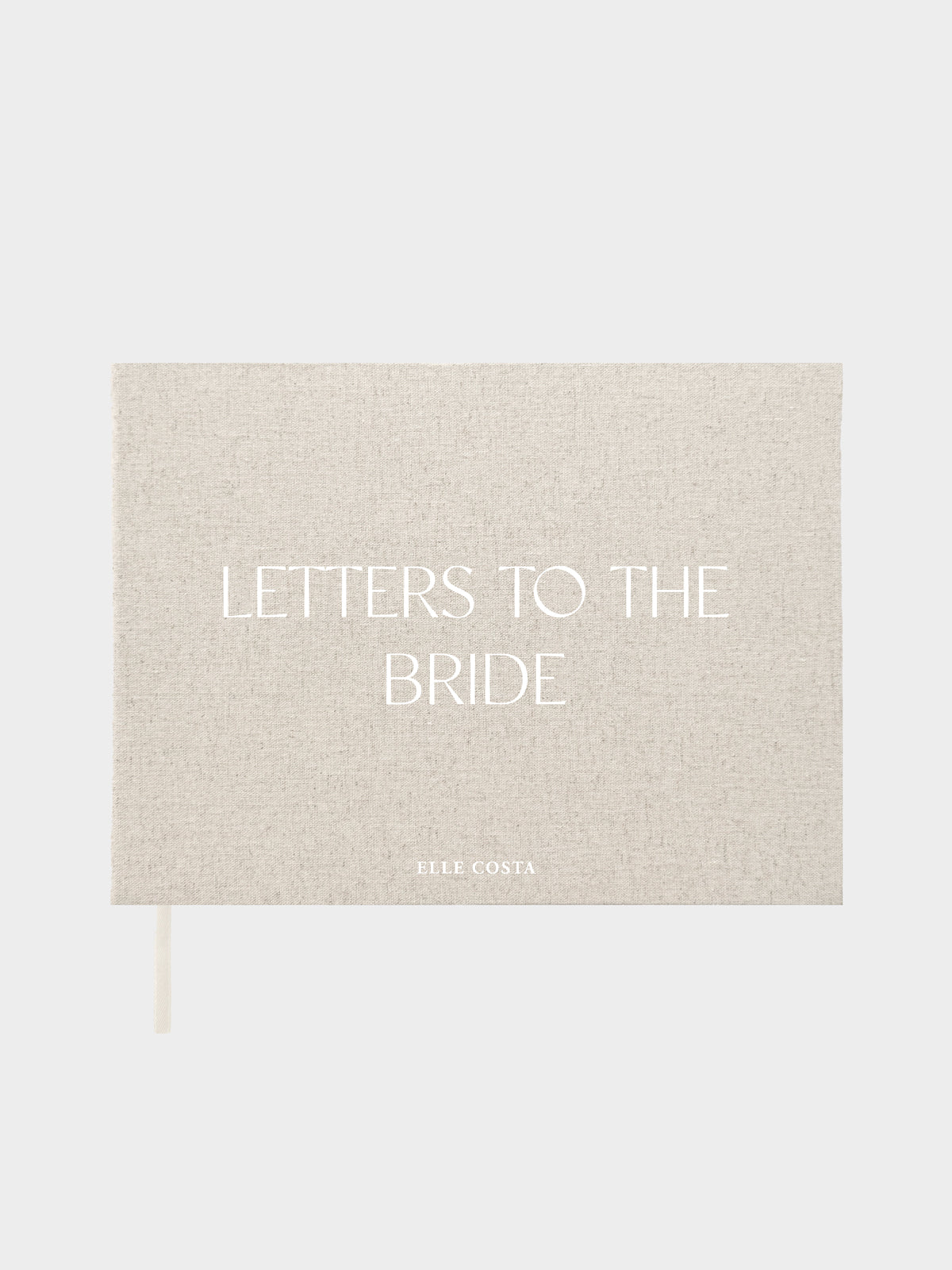Letters to the Bride Book - Minimalistic Linen - Vorfreude Stationery