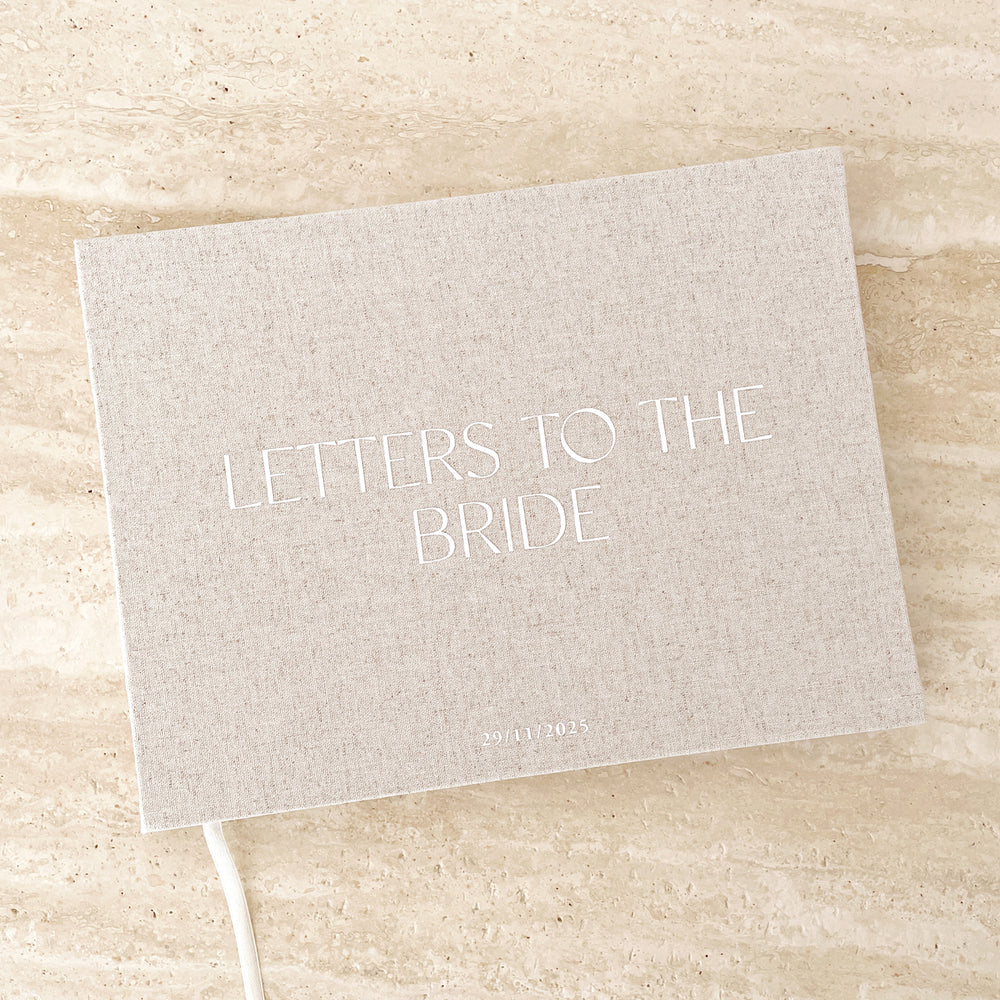 *PRE-ORDER MID NOV* Letters to the Bride Book - Minimalistic Linen