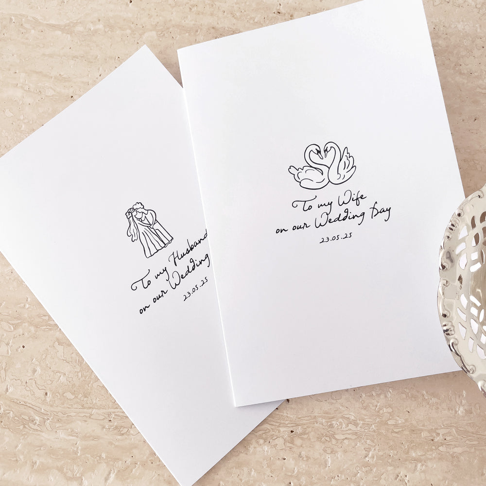 Little Things Hand Drawn Wedding Day Card Bundle
