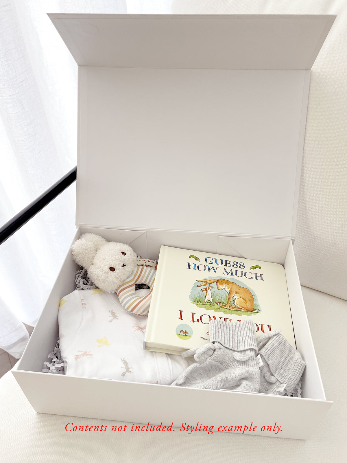 Baby Shower Gift Box - Little Things White | Vorfreude Stationery