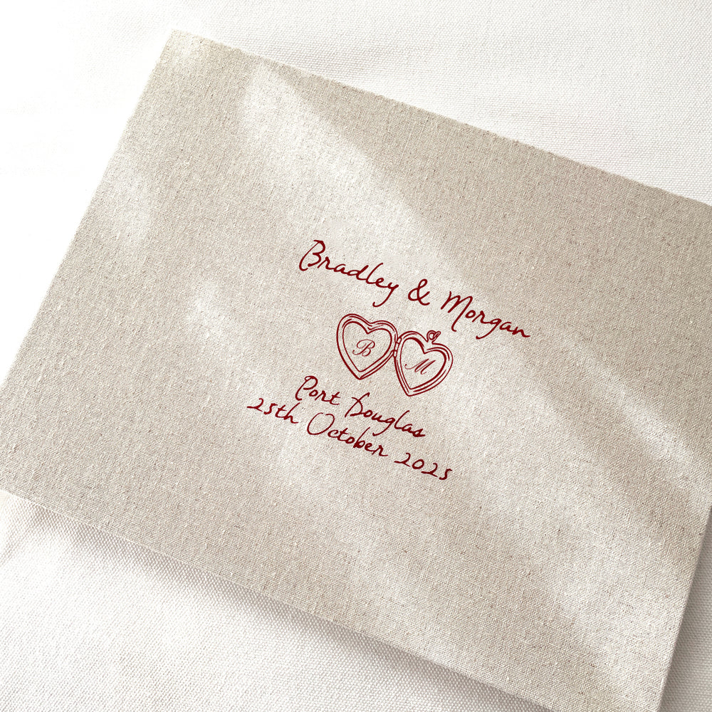 
                      
                        Wedding Guest Book - Little Things Linen - Vorfreude Stationery
                      
                    