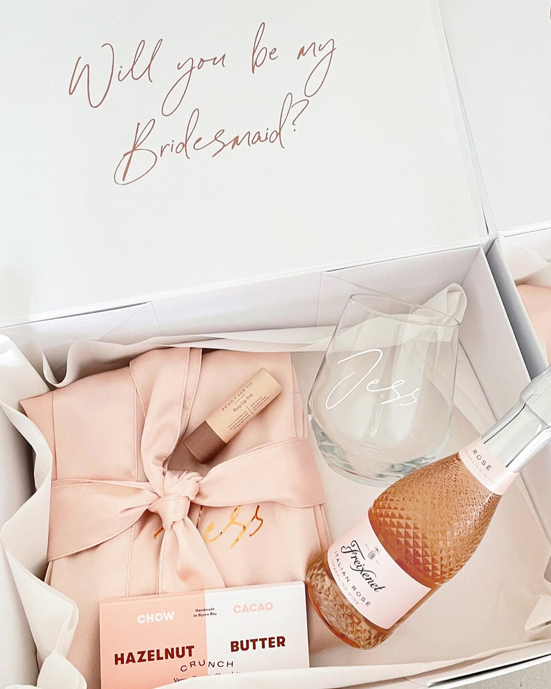 
                  
                    Pink Pamper Bridesmaids Gift Box - Vorfreude Stationery
                  
                