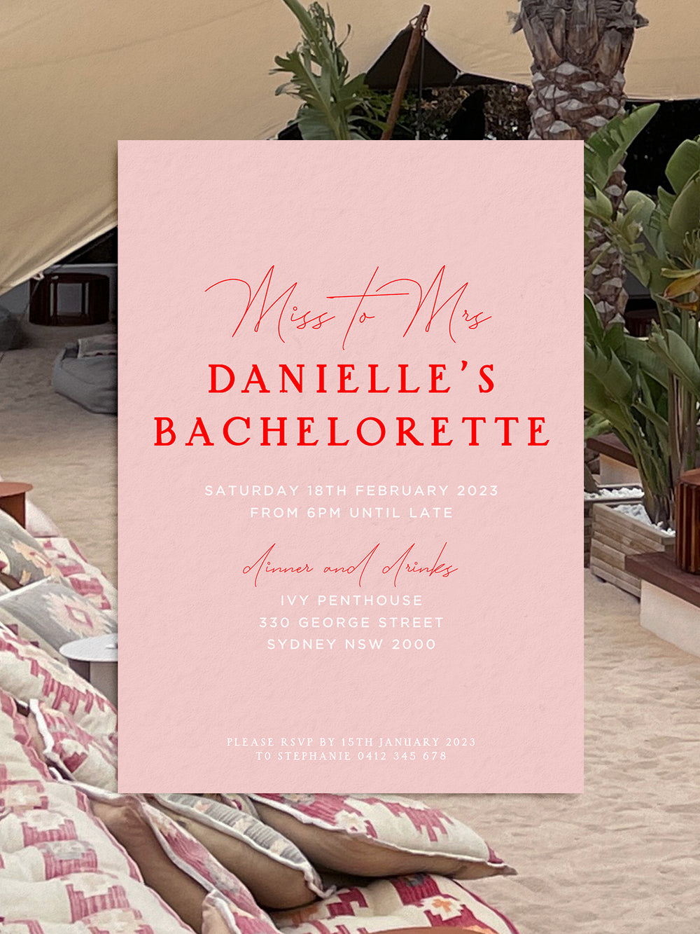 smitten invite editable template