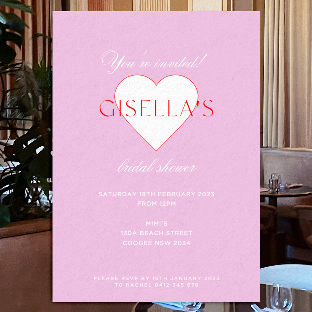 Hens Invitation Editable Template - Sweethearts - Vorfreude Stationery