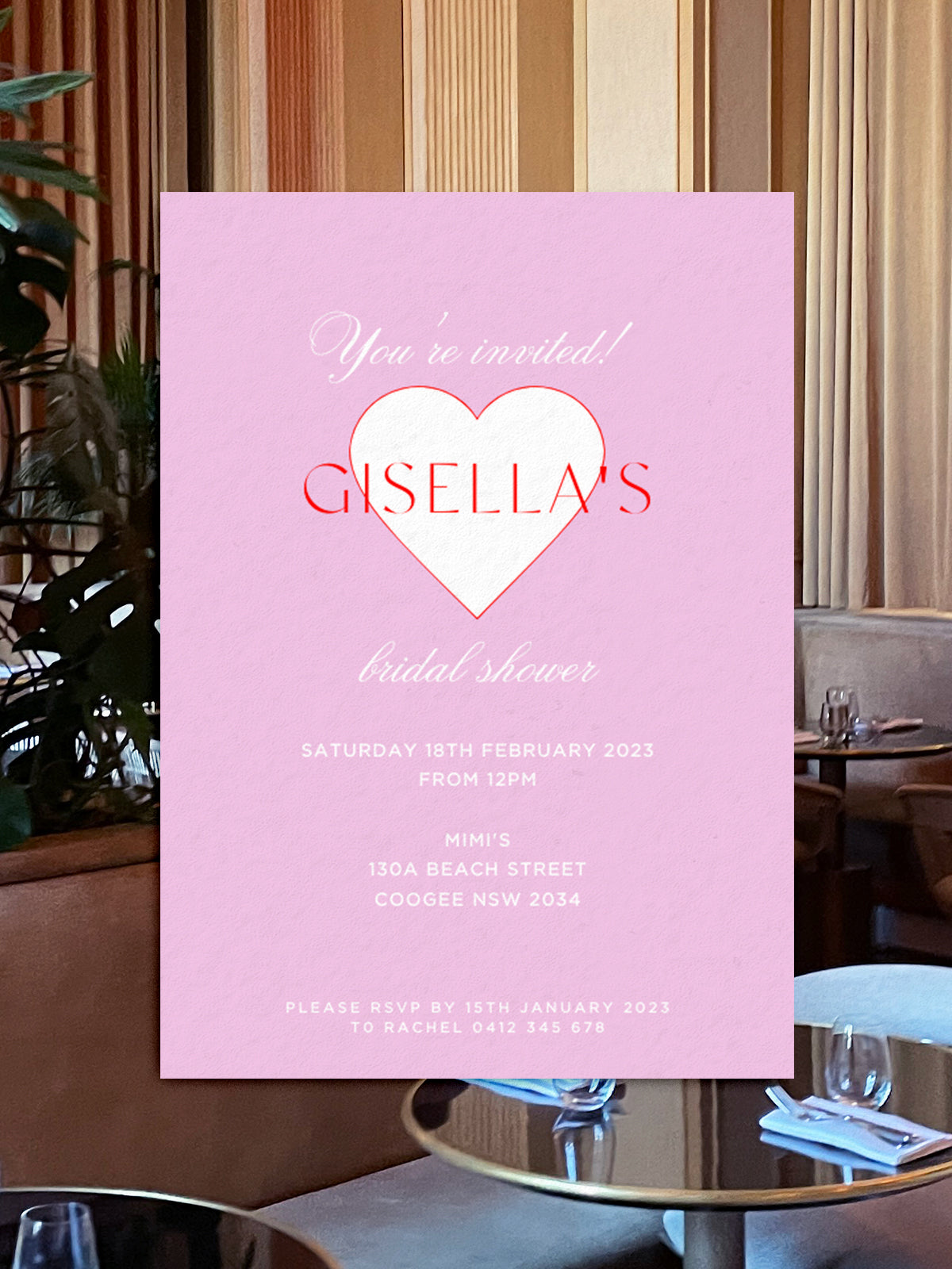 Hens Invitation Editable Template - Sweethearts - Vorfreude Stationery