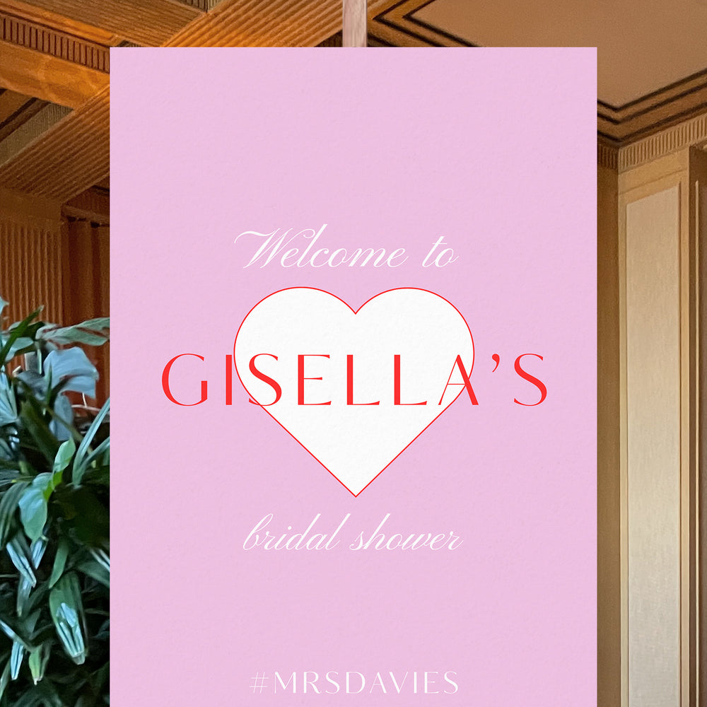 Hens Bachelorette Welcome Sign Editable Canva Template | Sweethearts