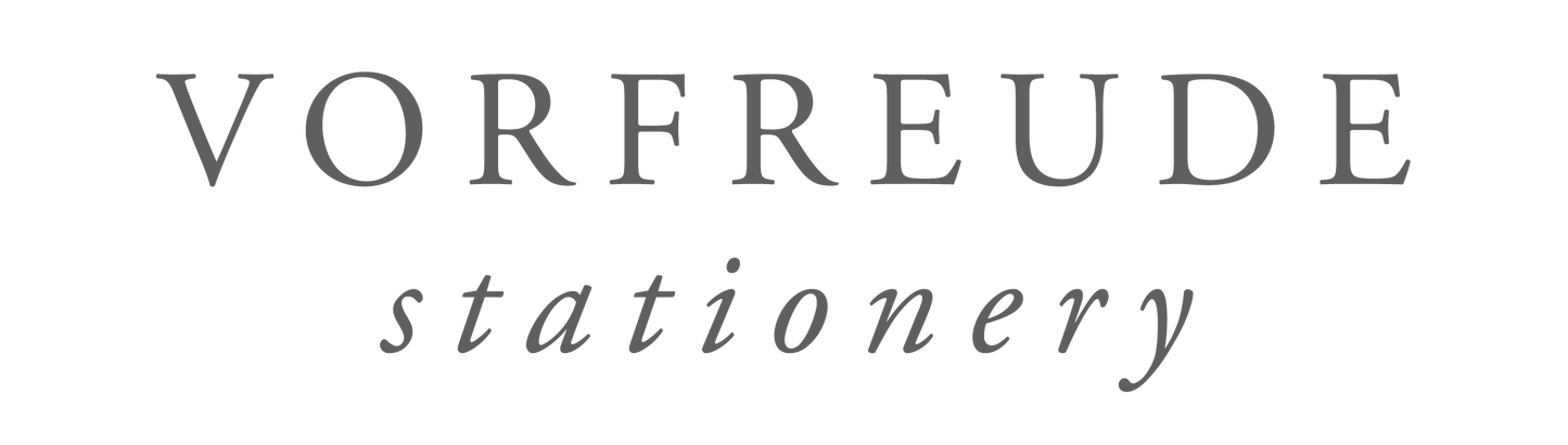 Vorfreude Stationery
