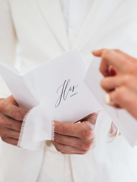 *SECONDS* Wedding Vows Book Set